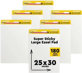 70-0714-1521-3 3m Post-it New 6 Pack Easel Pads 25 Inch X30 White Self-stick 559 Vad Free Shipping