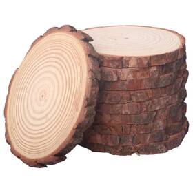 Ws-08 5arth 10 Pcs 6-8 Inch Unfinished Wood Slices For Centerpieces Natural Rounds F