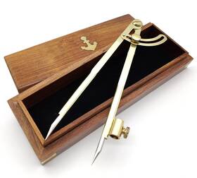 5moonsun5s 5moonsun5 Wing Di-001 8 Inch Large Pencil Marking Compass Circle Leather Scratch Compas