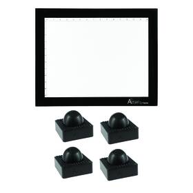0087665bundle Acurit Thin Line Light Box 15 Inch X 18.75 Tracing Tablet Led With Upsyde Angle Pucks