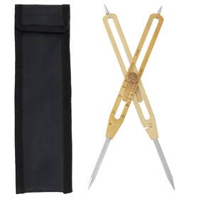 Acurit B0cr1wdf6c 9 Brass Proportional Divider - Solid Steel Points Adjustable Legs