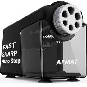 Psx4bk Afmat Electric Pencil Sharpener Heavy Duty 6-hole Classroom For 6