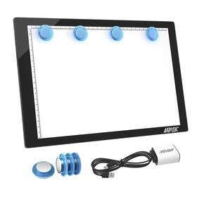 Agptek 766008355879 Magnetic A4 Led Artcraft Tracing Light Pad 4 Box Ultra-thin Physical Bu