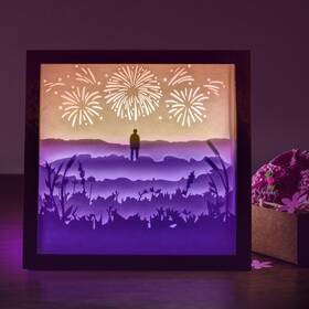 Wildflower72 Aja Art Studio Bts Rm Wildflower Inspired Light Box - Gifts For Kpop Lovers Gift