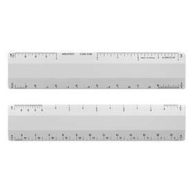3130-1 Alumicolor Architect 6 Inch Ruler Scale With 4 Bevel For Drawing Drafting And En