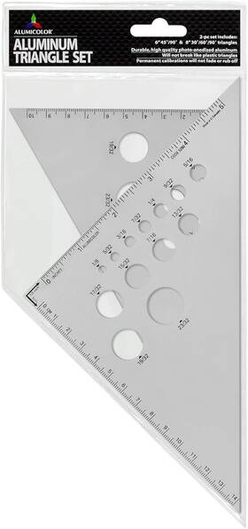 Alumicolor 647020520011 Aluminum Calibrated 30/60 Degree 8 Inch And 45/90 6