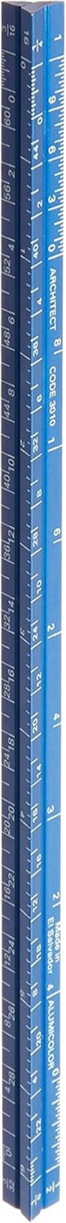 Ac3010-5 Alumicolor Pocket-size Architect Scale Aluminum 6 Inches Blue Purple