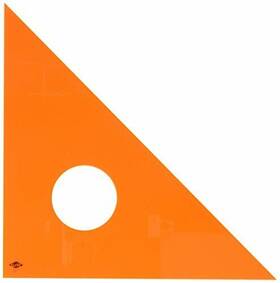 131f-12 Alvin Professional Triangle 45 /90 Scale Size 12 Inch