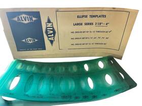 3903-00 Alvin Ellipse Templates Large Series 2 1/8 Inch -4 Set Of 10 15 -60 Usa