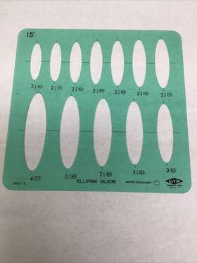3903-15 Alvin Ellipse Template