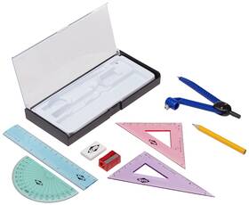Fl04 Alvin Geometry Set With Compass Economical Drafting Tool - 8 Pieces