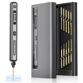 230875 Am Arrowmax Mini Drill Pen 5-speed Led Lights Oled Display Aluminium Box Resin