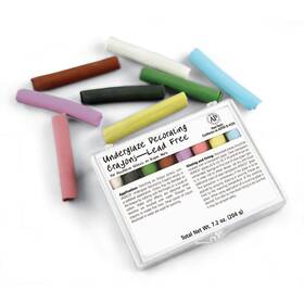 B0044sf0zo Amaco Underglaze Chalk Crayons 8-count Set No. 1 208 8 Assorted Colors In
