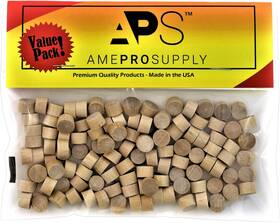 Ameprosupply 3.8fhp120-aps-19 Wood Plugs 3/8 Inch Flat Head Wooden Hole For Screw Covers