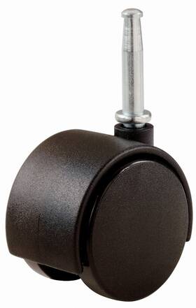 Ct20s1bk American Bolt & Screw 2 Inch Office Chair Caster Wheel 5/16 Stem 75 Lb Load Capacity 6