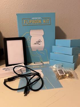 Amnfk-s01 Andymation Genuine Flipbook Starter Kit With Led Light Pad Read