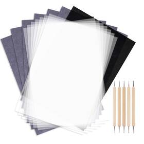 Adjw0346 Apol 100 Sheet Black Carbon Transfer Paper With Tracing And 5 Pcs