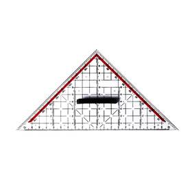 11jj300906 Appuivbt Clear Isosceles Triangle Ruler Stencil Drafting Template Measuring Tool