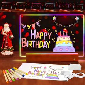 Aragit-led-17 Aragit 17-inch Rechargeable Doodle Glow Led Note Board With Detachable Base Easy To