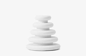 00358 Areaware Set Of 2 White Moon Chalk By Satellite Stack Rake Art Supplies