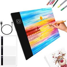 Arshvyl 768571806062 Portable Led A5 Painting Light Pad Tracing White Artcraft Box