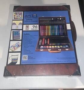 B169 Art 101 L4 Premium Budding Artist Kit 96 Piece Wood Carrying Case Sealed