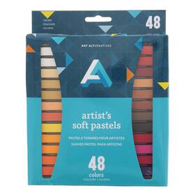 Aa17777 Art Alternatives - Artist Soft Pastel Sets 48-colors Reusable Inner Tray