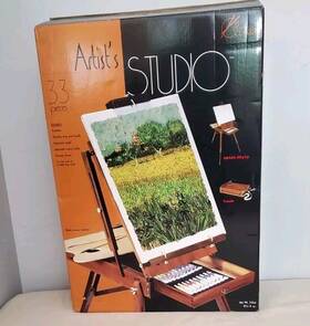 Art Studio Classic 062243117013 Artists 33 Piece Set Easel New In Box