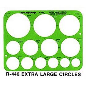 R440 Art Supplies X -lg Circles Template