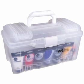 Artbin 071617048006 6918ah Twin Top 17 Inch Supply Box Portable Art And Craft Organi