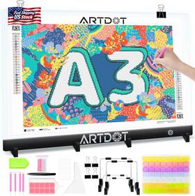 Artdot 313107862830 A3 Led Light Pad For Diamond Art Kits Adults Usb Powered Board