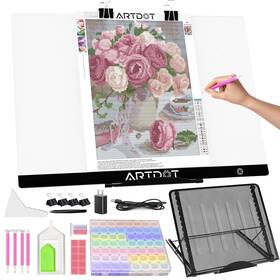 Artdot 789430912908 A2 Led Light Pad For Diamond Painting Usb Powered Board Kit Adjustable
