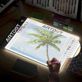 Ad-lb-a4 Artdot A4 Led Light Board For Diamond Painting Kits Usb Powered Pad