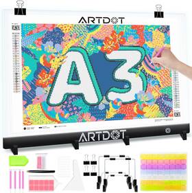 E9-fzvv-izt4 Artdot A3 Led Light Pad For Diamond Painting Usb Powered Board Kit