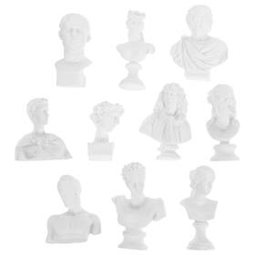6n1250maxv090xctn638se77x Artibetter 10pcs Greek Bust Statue Famous Sculpture Mini Resin Mytholog
