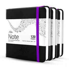 Articka 060695910515 Hardcover Sketchbook 4.5x4.5 Square Sketch Journal 3-pack ̵