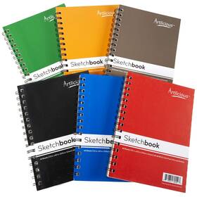 Artlicious 649870645593 Sketch Book 6 Pack - 5.5 Inch X 8.5 360 Sheets Books Drawing Notebook