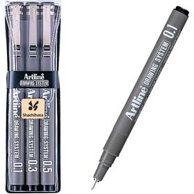 9238 Artline 230 Drawing System Fineliner Pens Art Technical Sketch