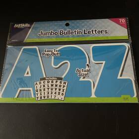 Artskills 672125017692 Art Skills Jumbo Bulletin Letters And Numbers Approx. 4 1/2 Inches