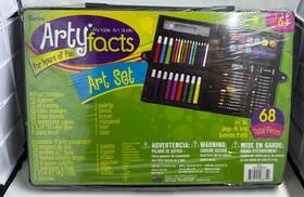 11103-22 Artyfacts Art Set Lot 37 Pcs Darice 68 Pieces Portable Studio Crayons Paint