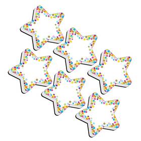 Ashley Productions B083jwp8p6 Magnetic Whiteboard Erasers Star Confetti Pack Of 6