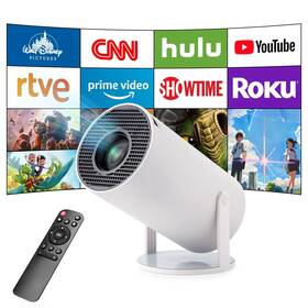 Astarama 701506844838 Smart Mini Projector - 4k With Wifi 6 And Bluetooth 5 Portable Android 11 Aut
