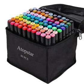 B08bxylms9 Atopstar 80 Colors Dual Tip Alcohol Markers Art Drawing Coloring Kids Adult