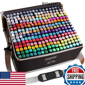 B0c66fg12x Atopstar 262 Colors Dual Tip Alcohol Markers Art Drawing Painting Supplies