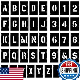 B07jkf3n4r Attisstore Plastic Interlocking Stencils Letters And Numbers 138 Piece Set 3 In