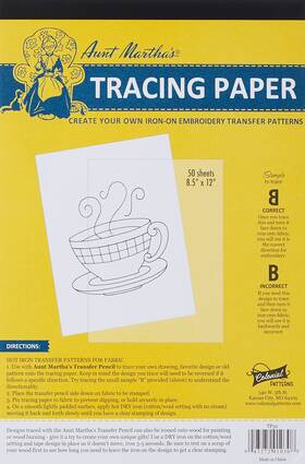 50-sheet Aunt Marthas Tp50 8.5-inch By 12-inch Tracing Paper 9-x-12-inch