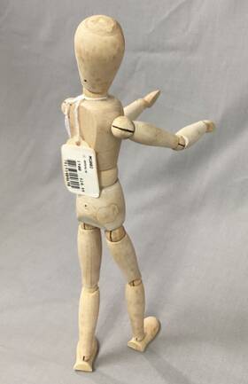 Mg002 Authentic Models The Artist Model Wood Jointed Articulated Sculpture Original Box