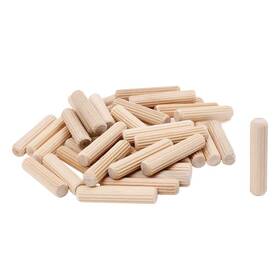 02453002 Autotoolhome 100 Pack 3/8 Inch Wood Dowel Pins Straight Grooved For Furniture Door And Do