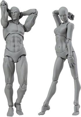 B0c2ts7fw3 Axitwxit Body Kun Artist Mannequin Figure Drawing Model Art Tool Pvc 5.5 Inch Poseable