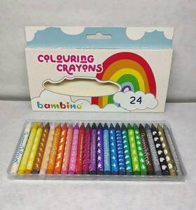 Bambino 903235641466 Clay Coloring Crayons 24 Pack Wax Alternative Johanna Basfords List